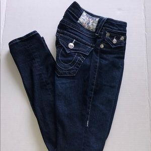 True Religion Jean legging with flap